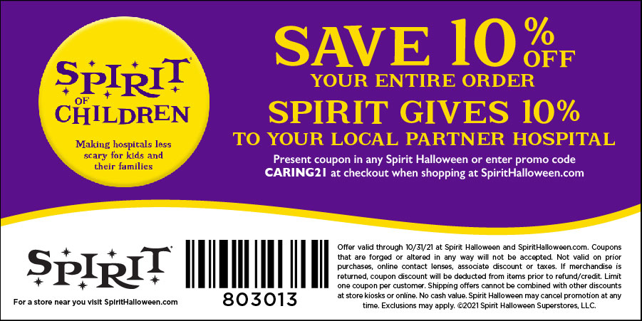 2021 Spirit of Children Coupon