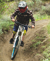 BCCH patient, Mattias riding his bike