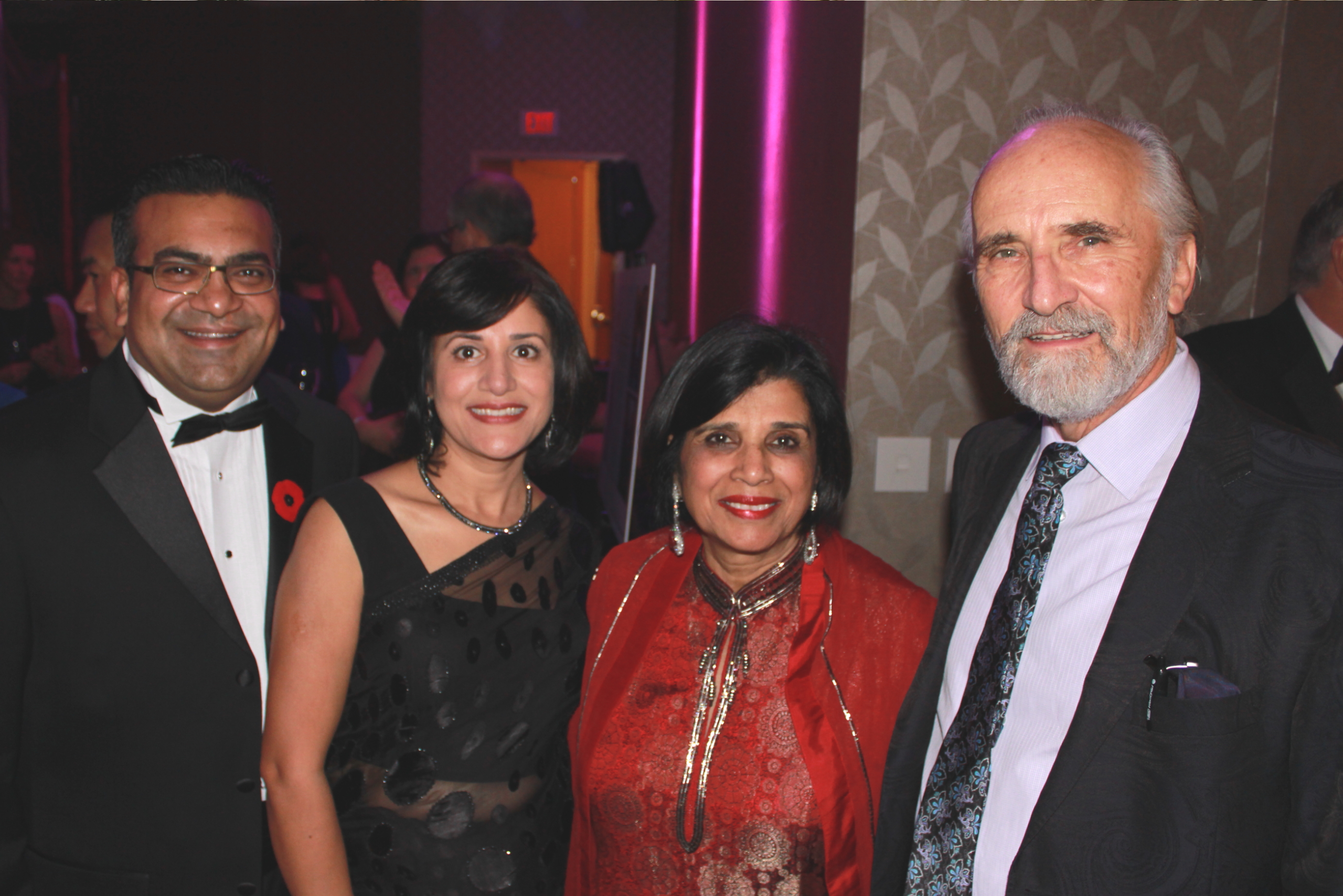 Vik and Richa Khanna with Ratana and Arran Stephens (2014)